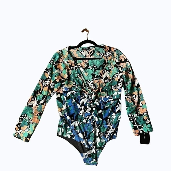 Zara Tops - FLORAL ZARA  BODYSUIT